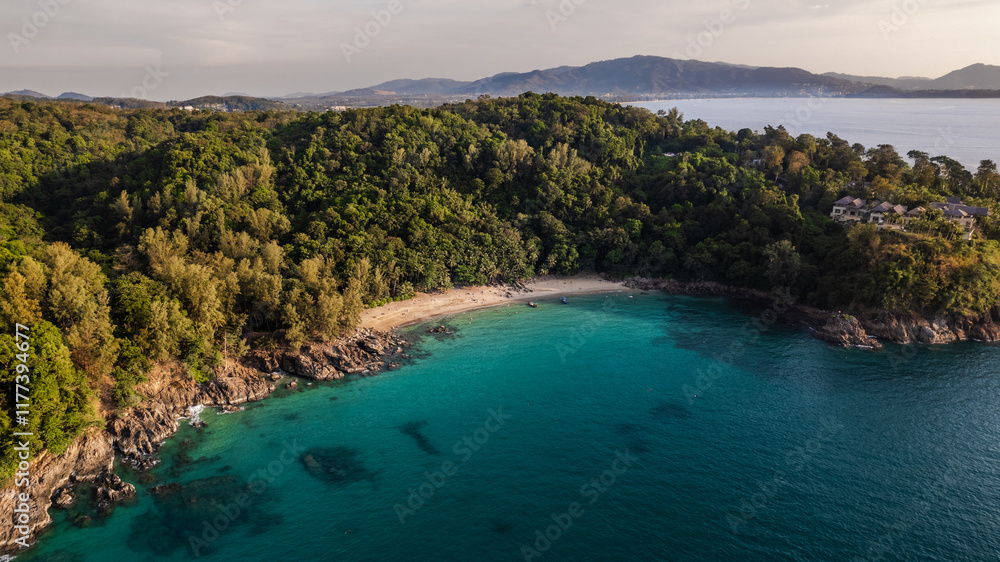 tropical beach island in the sea, Phuket Thailand tropical beach island in the sea, Phuket Thailand