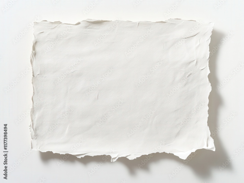 Obraz premium a piece of white paper with torn edges
