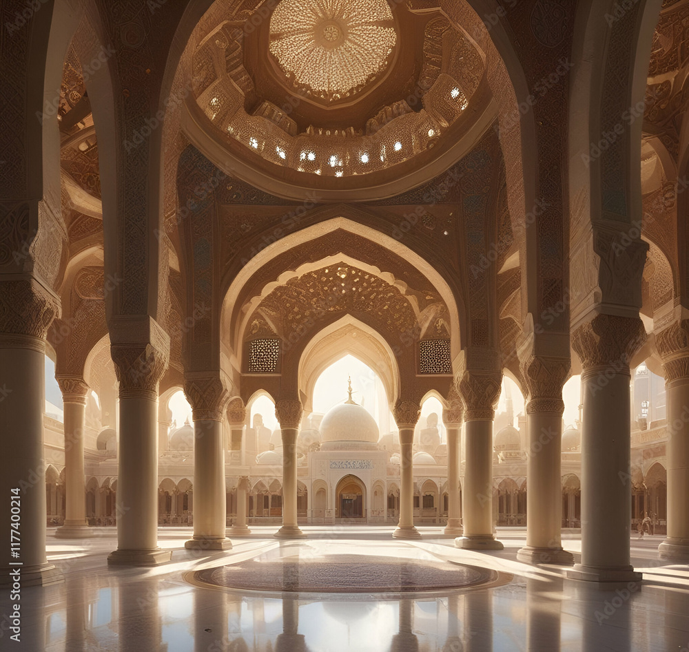 Fototapeta premium Modern Mosques and Contemporary Design