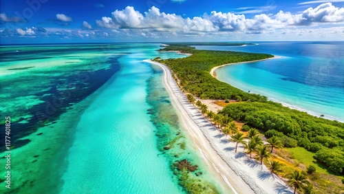 Cayo Sal Beach Venezuela: Aerial Paradise - Stunning High-Resolution Drone Photography photo