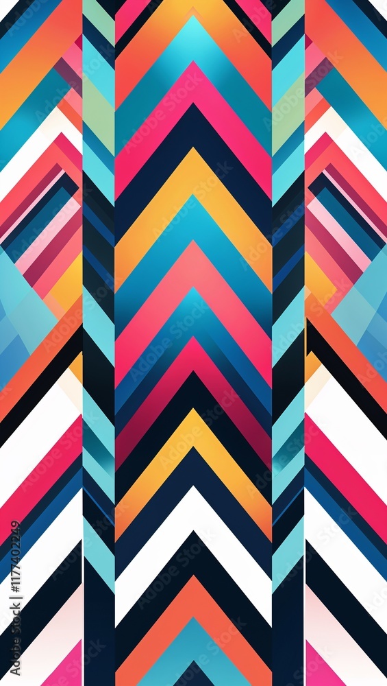 Chevron patterns background or illustration in vibrant diagonal lines Chevron patterns background or illustration in vibrant diagonal lines
