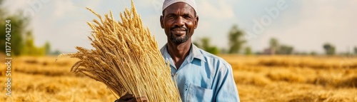 Proud Farmer Holds Drought ...