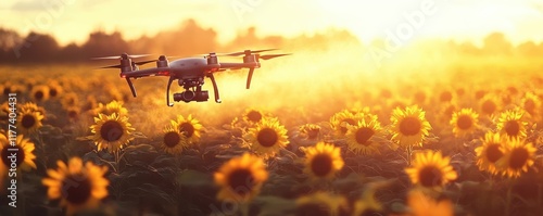 Advanced Drone Spraying Sun...