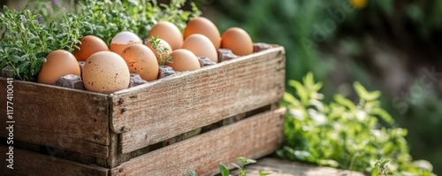 Wooden Crate Filled with Fr...