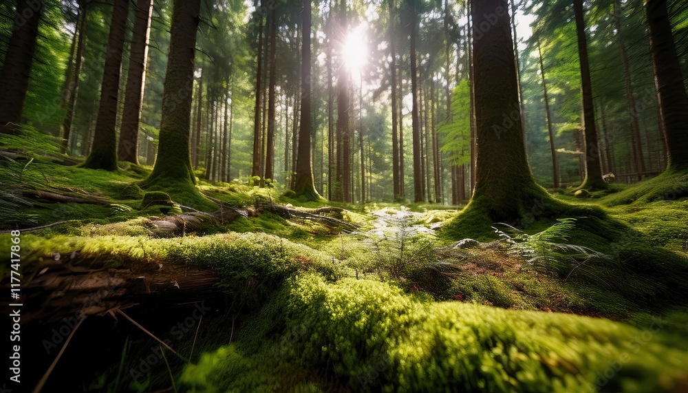 Obraz premium Forest in the morning