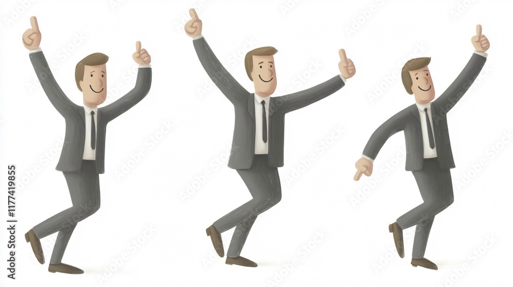 Celebrating Businessman: A Symbol of Success and Achievement Celebrating Businessman: A Symbol of Success and Achievement