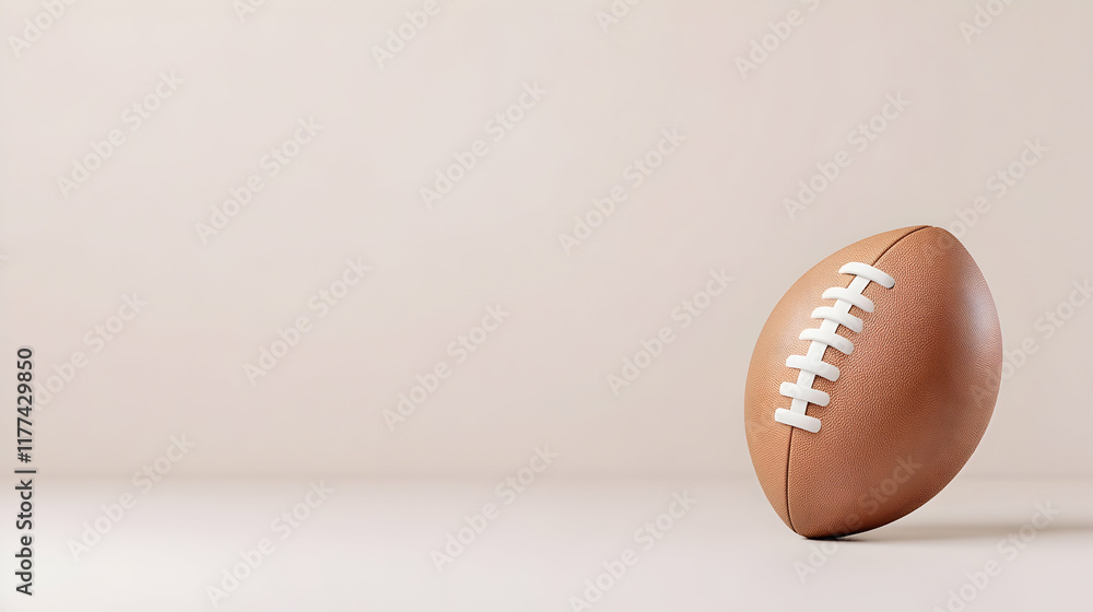 American football, neutral background, game preparation, copy space. American football, neutral background, game preparation, copy space.
