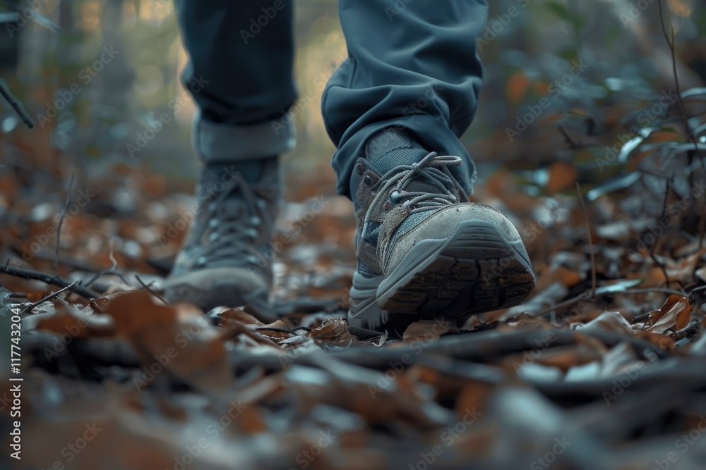 Premium Quality Visual of Happy Couple Hiking in an Autumn Forest Premium Quality Visual of Happy Couple Hiking in an Autumn Forest
