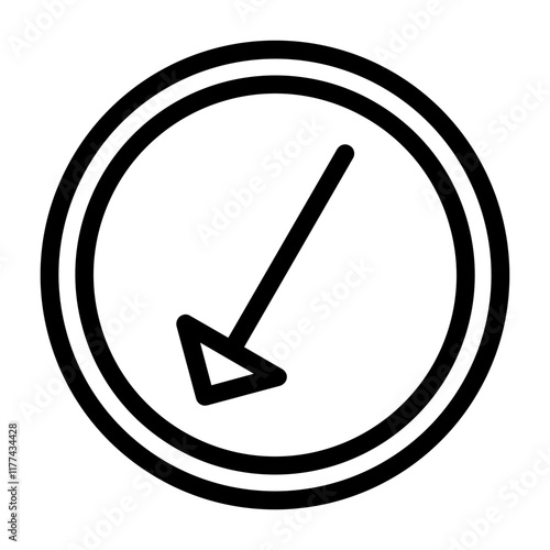 Left Down Icon