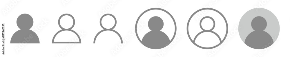 User profile icon set User profile icon set