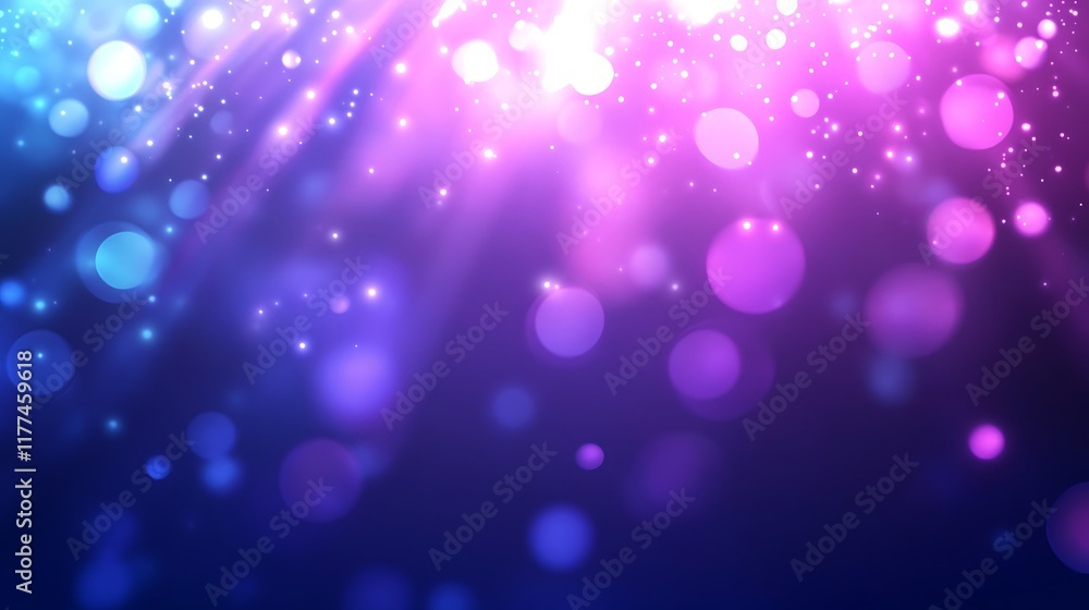 Abstract Purple and Blue Bokeh Background Lights Abstract Purple and Blue Bokeh Background Lights