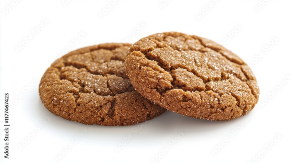 Triple-Ginger Rye Cookies With Copy Space Triple-Ginger Rye Cookies With Copy Space