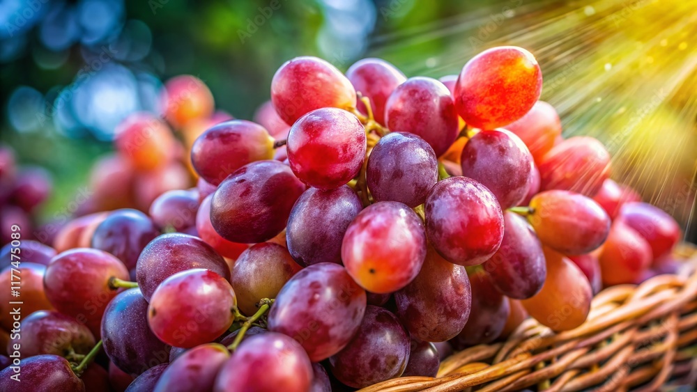 Juicy Red Grapes Closeup: Long Exposure Vertical Video Stock Photo Juicy Red Grapes Closeup: Long Exposure Vertical Video Stock Photo