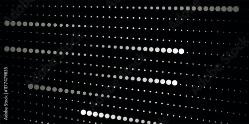 Abstract grunge grid polka dot halftone background pattern. Spotted black and white line illustration. Textures.