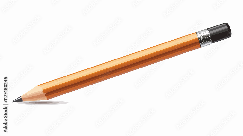 Wide School Tools Background with Notebook and Wood Pencil: Descriptive and Professional Image