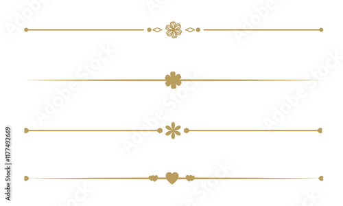 Text Divider Vectors. Separator vintage. decorative line.