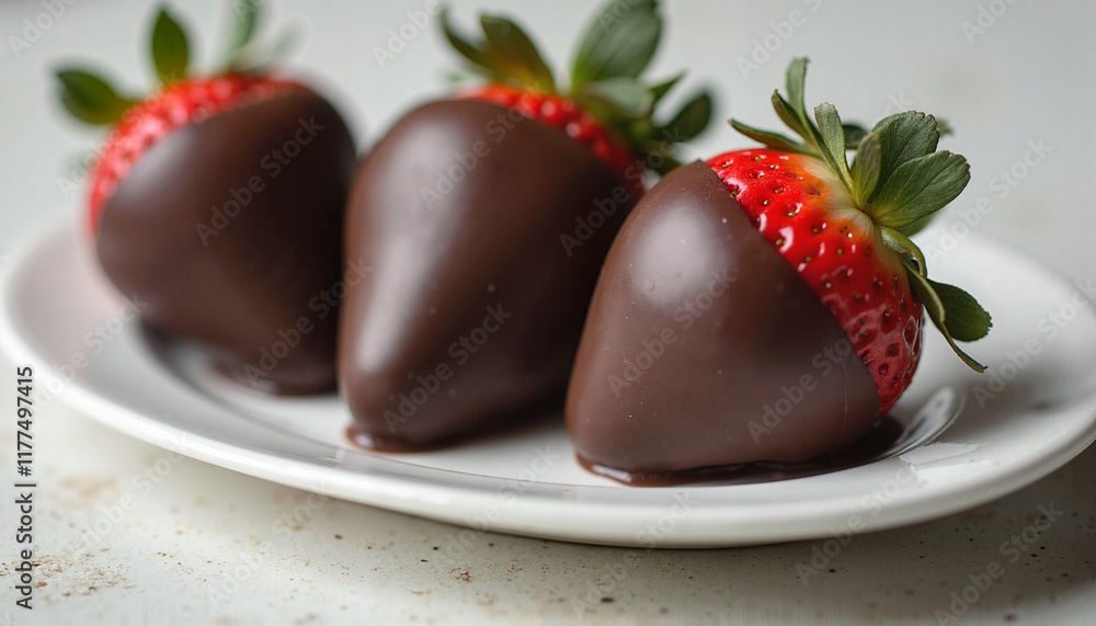 Fresh strawberries dipped in rich dark chocolate for world chocolate day Fresh strawberries dipped in rich dark chocolate for world chocolate day