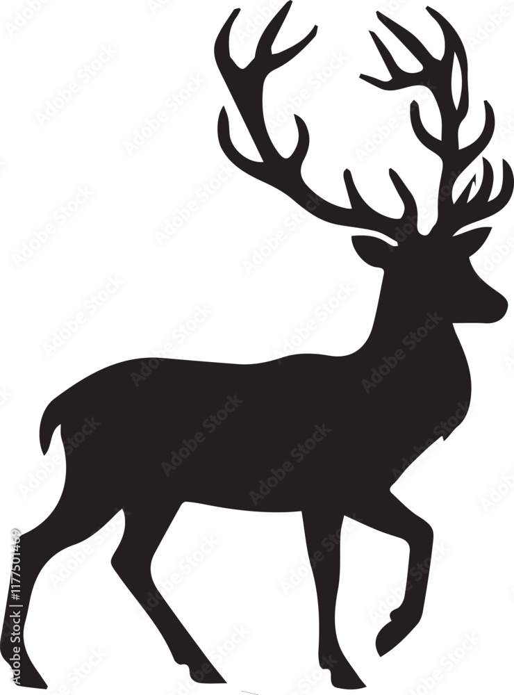 Deer silhouette vector EPS Deer silhouette vector EPS