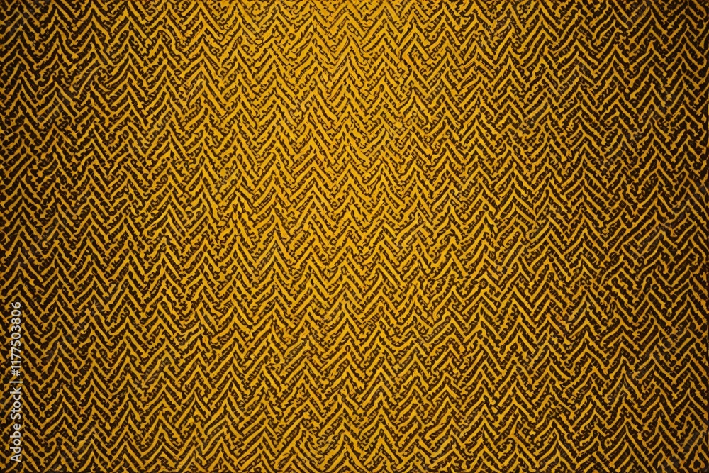 Fototapeta premium a close up of a yellow and black wall with a pattern