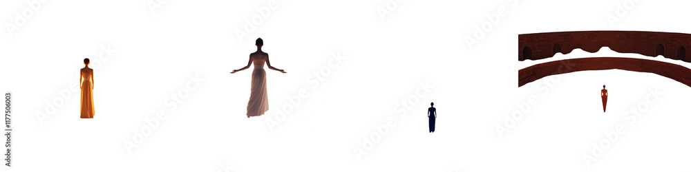Solo figure surrounded by swirling beams of light in an ethereal scene creating a captivating visual experience, perfect for artistic and imaginative themes in media. Solo figure surrounded by swirling beams of light in an ethereal scene creating a captivating visual experience, perfect for artistic and imaginative themes in media.