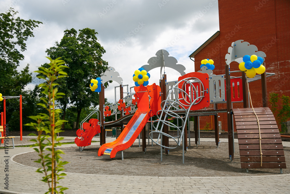 custom made wallpaper toronto digitalPlay house in the garden playground in the park Children's outdoor play