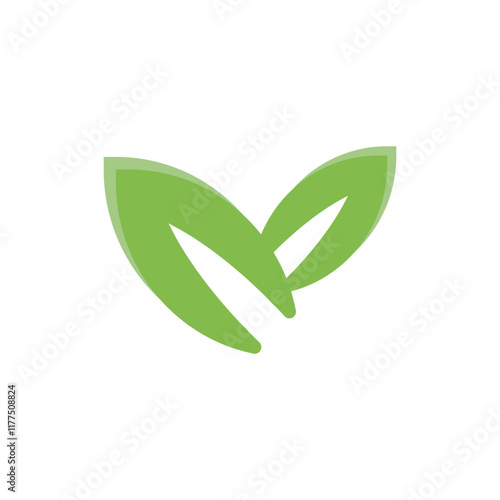 Tea Leaf Logo Template Icon