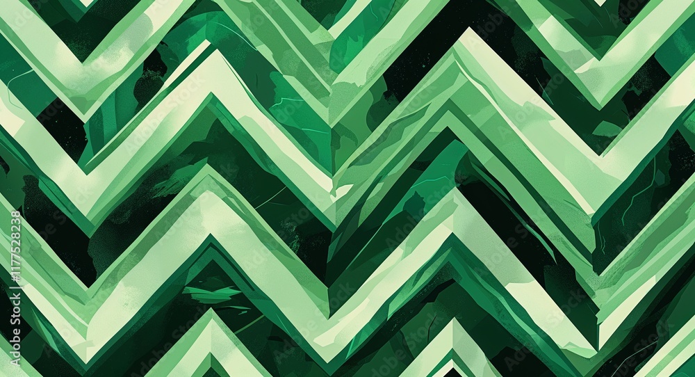 Zigzag chevron stripe pattern background in green pattern background Zigzag chevron stripe pattern background in green pattern background