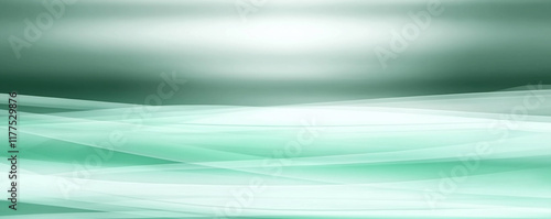 Abstract green and white wavy lines creating a soft and flowing background
