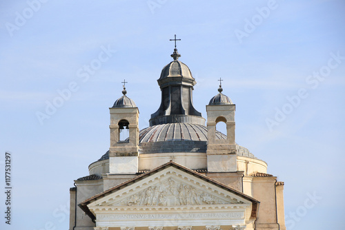 historic temple of Villa di Maser, unesco world heritage, Italy 