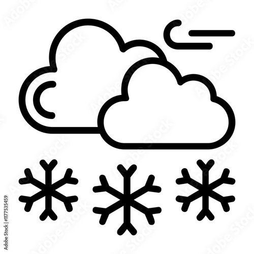 Light Snow Vector Icon Design