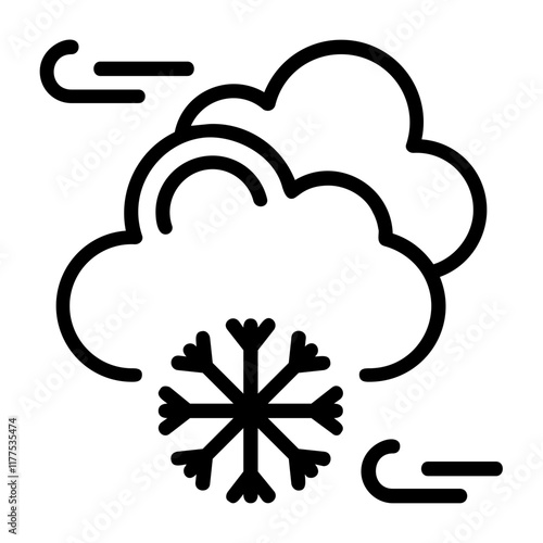 Snow Vector Icon Design