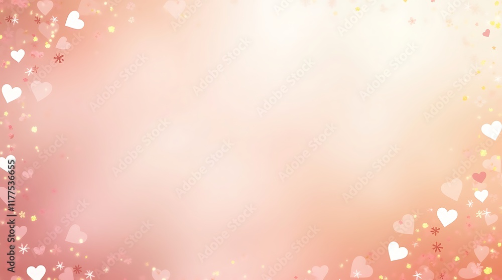 Romantic Pink Heart Background: A Tender Valentine's Day or Anniversary Design Romantic Pink Heart Background: A Tender Valentine's Day or Anniversary Design