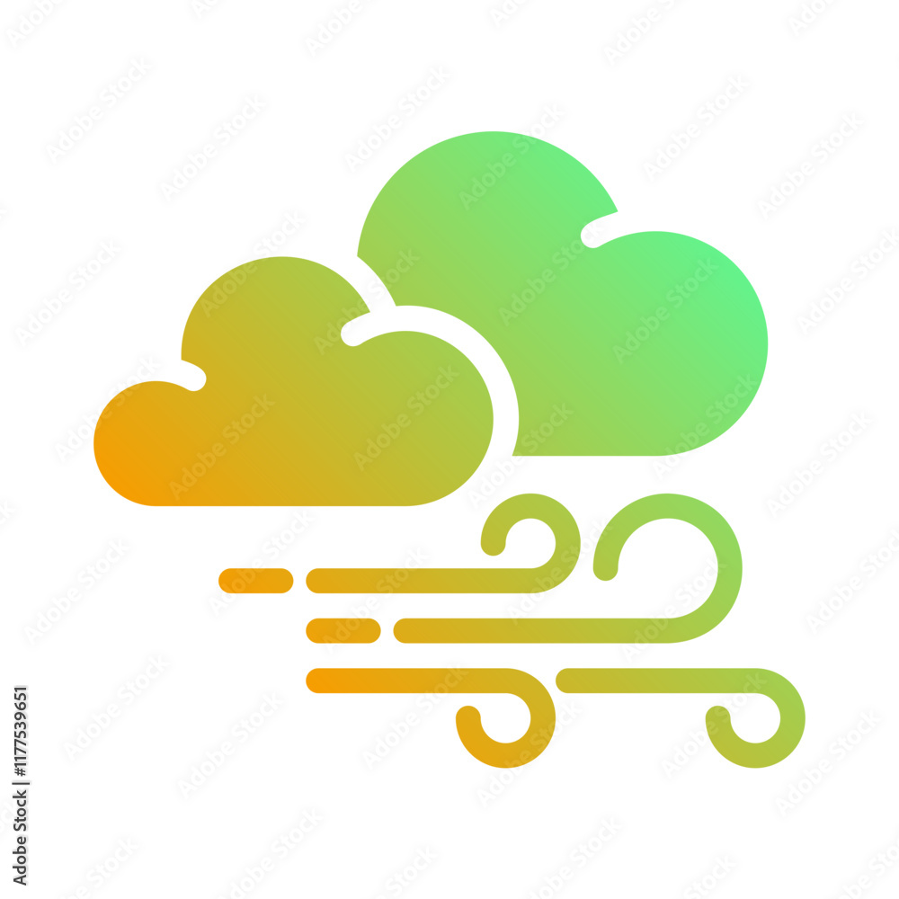 Windy and Cloudy. This is a vector single icon with a solid gradient style. It is suitable for any purpose, such as website design, mobile app design, logo design, etc. Windy and Cloudy. This is a vector single icon with a solid gradient style. It is suitable for any purpose, such as website design, mobile app design, logo design, etc.
