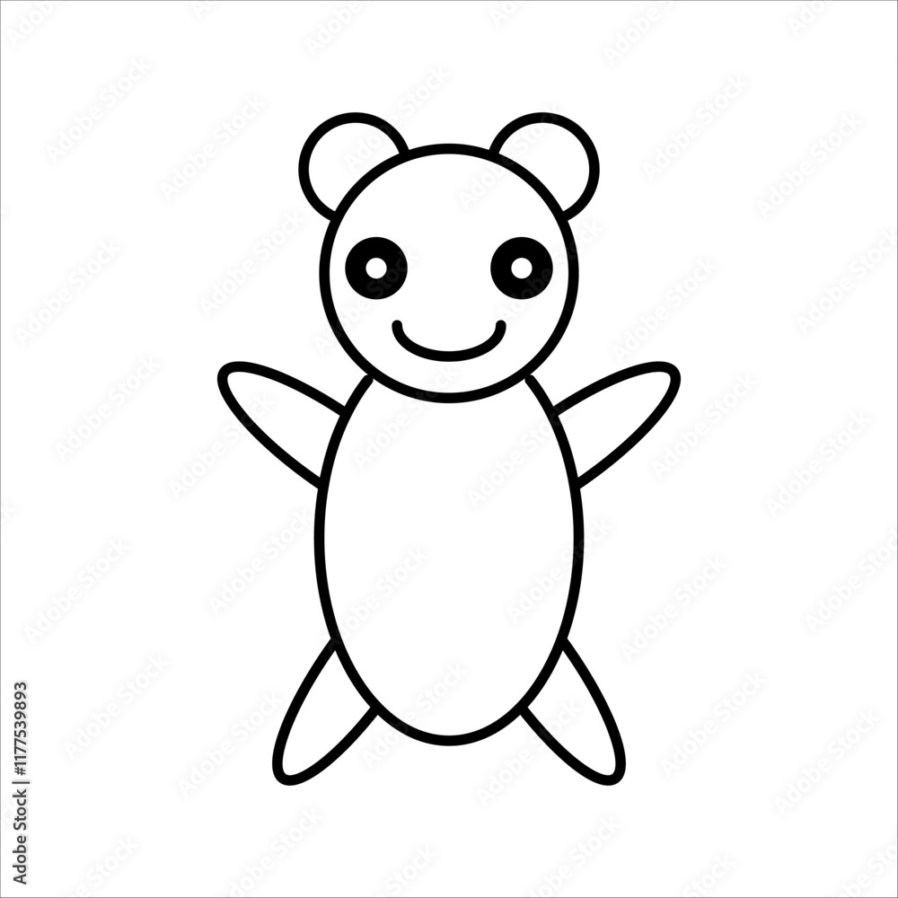 Naklejka premium PrintTeddy bear transparent icon. Teddy bear symbol design from Birthday and Party collection. Simple element vector illustration on transparent, with white background
