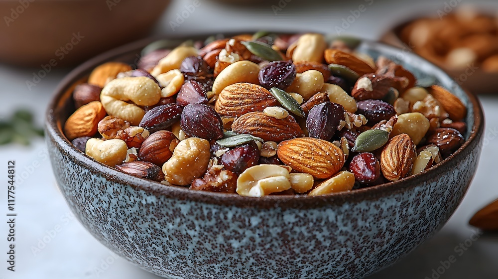Photo - Bowl of Mixed Nuts Almonds Walnuts Cashews Hazelnuts Pecans Photo - Bowl of Mixed Nuts Almonds Walnuts Cashews Hazelnuts Pecans