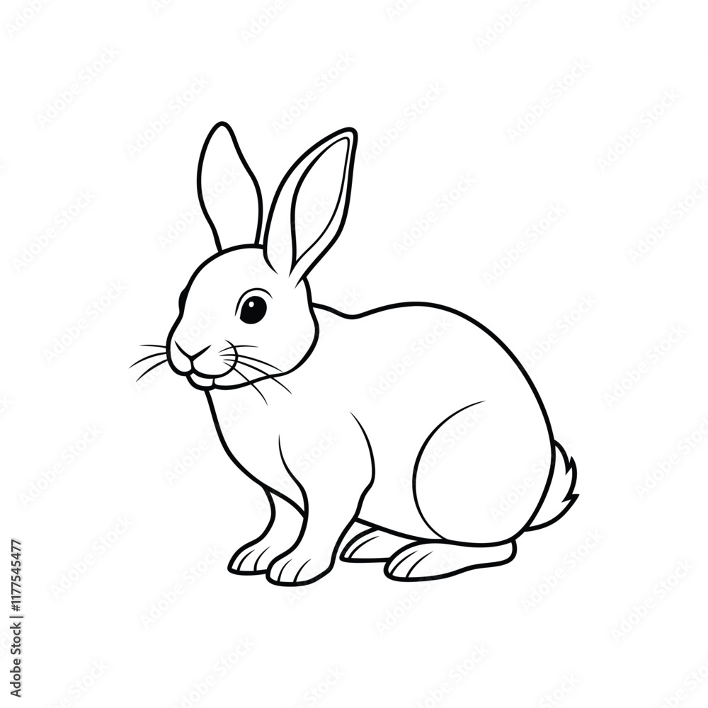 rabbit line art.eps rabbit line art.eps