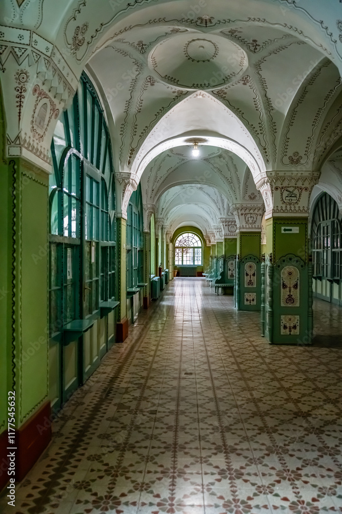 Obraz premium Interior of Subotica city hall from 1908. build by Austro-Hungarian Monarchy. 