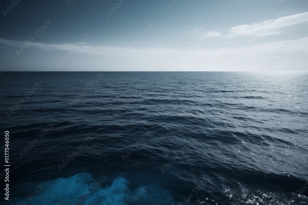 Obraz premium there is a large body of water with a boat in the middle