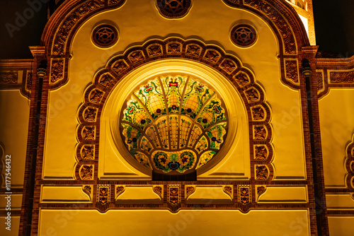 Synagogue in Subotica from 1909. build in Austro-Hungarian Monarchy.  photo