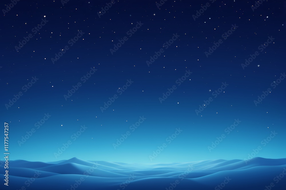 Fototapeta premium starry night sky with a mountain range and a few stars