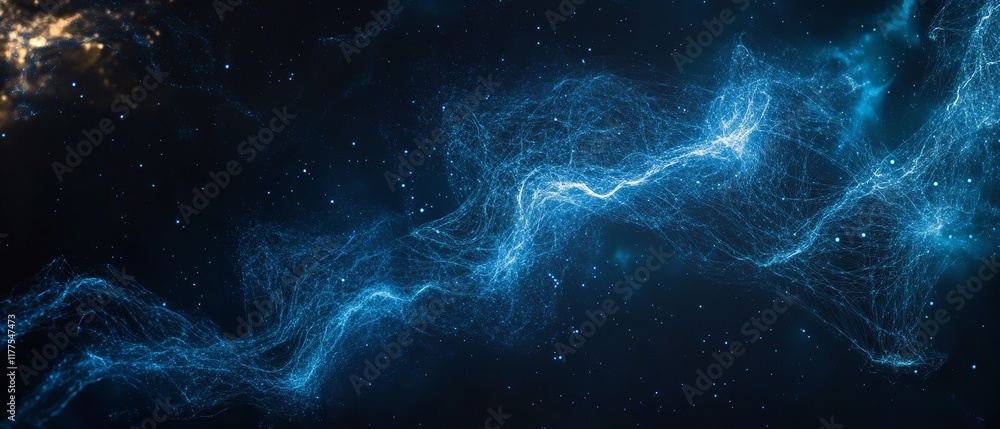 Abstract blue background with digital connections and glowing effects
Abstract blue background with digital connections and glowing effects