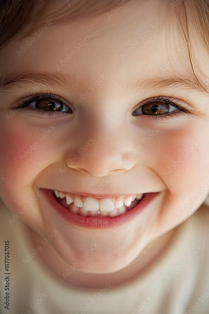 close-up of child face with wide smile and dimpled cheeks framed by soft natural light close-up of child face with wide smile and dimpled cheeks framed by soft natural light