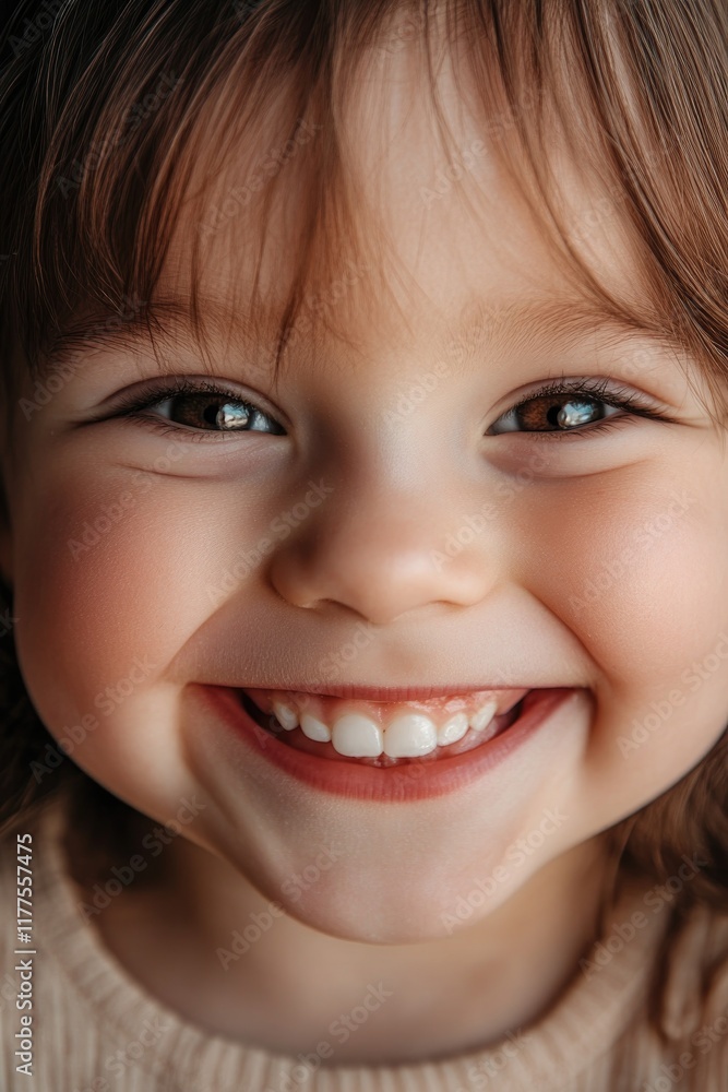 close-up of child face with wide smile and dimpled cheeks framed by soft natural light close-up of child face with wide smile and dimpled cheeks framed by soft natural light