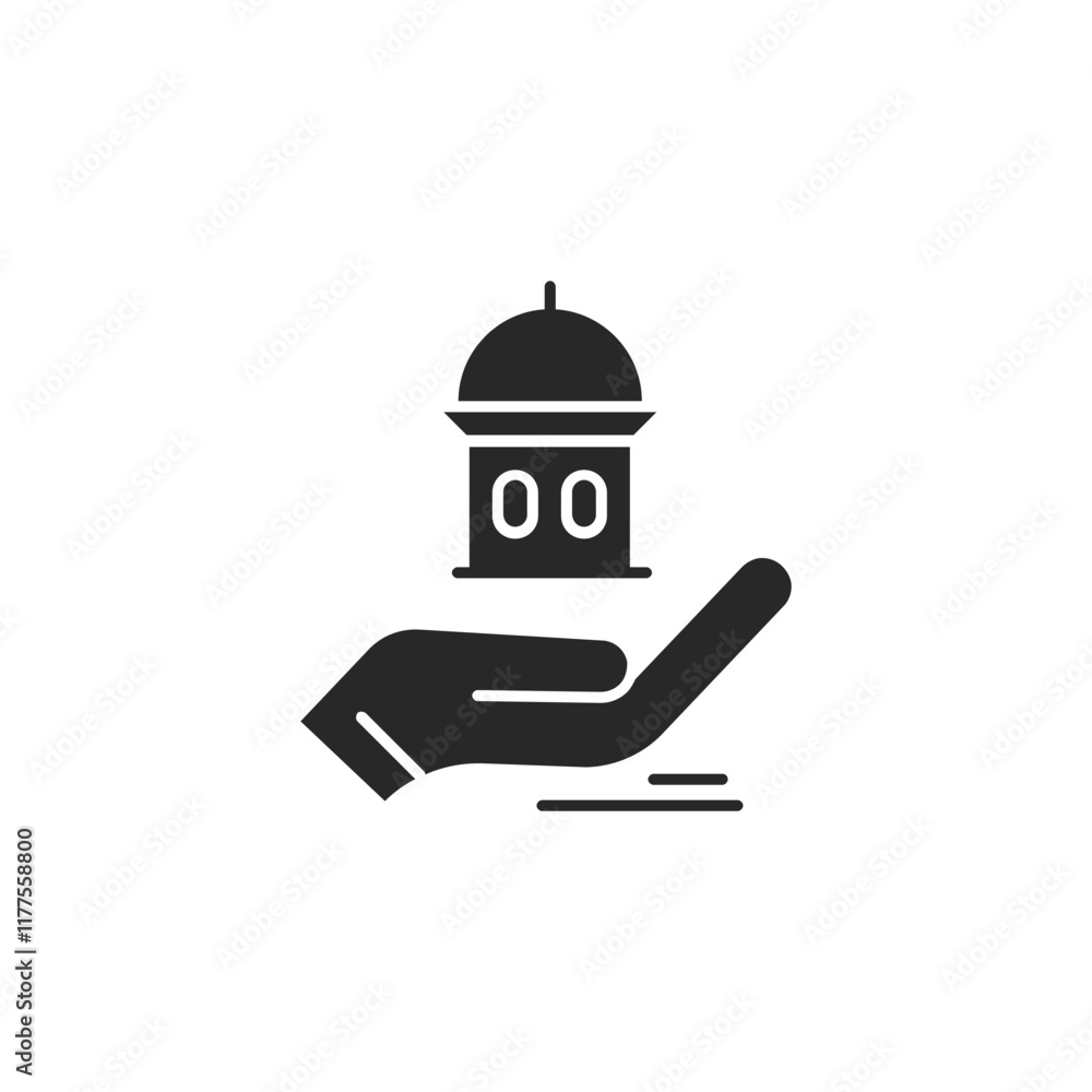 Silhouette of Ramadan Kareem Eid elements Silhouette of Ramadan Kareem Eid elements