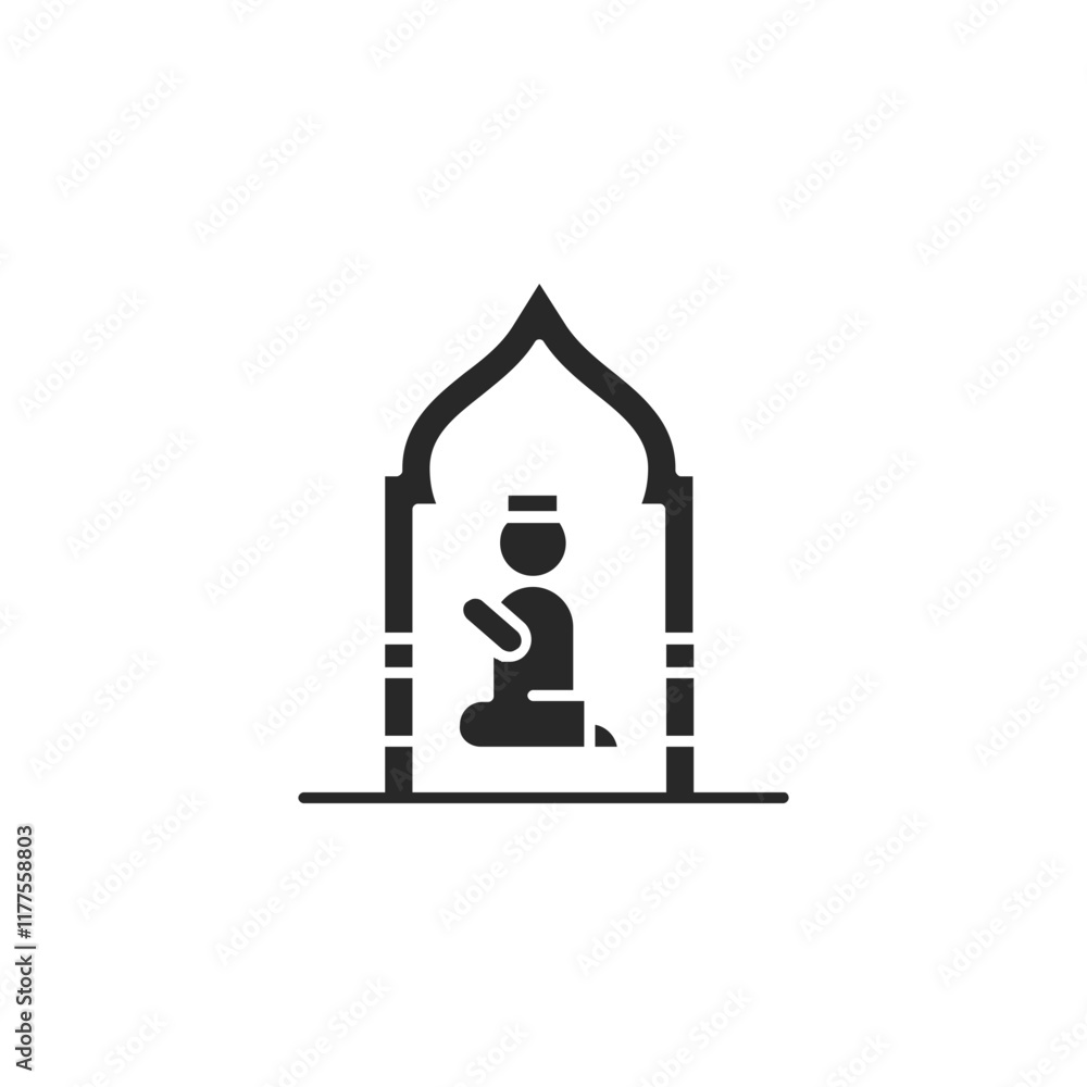 Silhouette of Ramadan Kareem Eid elements Silhouette of Ramadan Kareem Eid elements