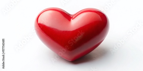 Wallpaper Mural Miniature Red Heart, Isolated White Background, Tilt-Shift, Clipping Path, Valentine's Day, Love, Romance, Sweetheart Torontodigital.ca