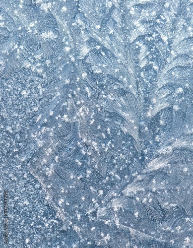 Icy Frost Crystals Texture