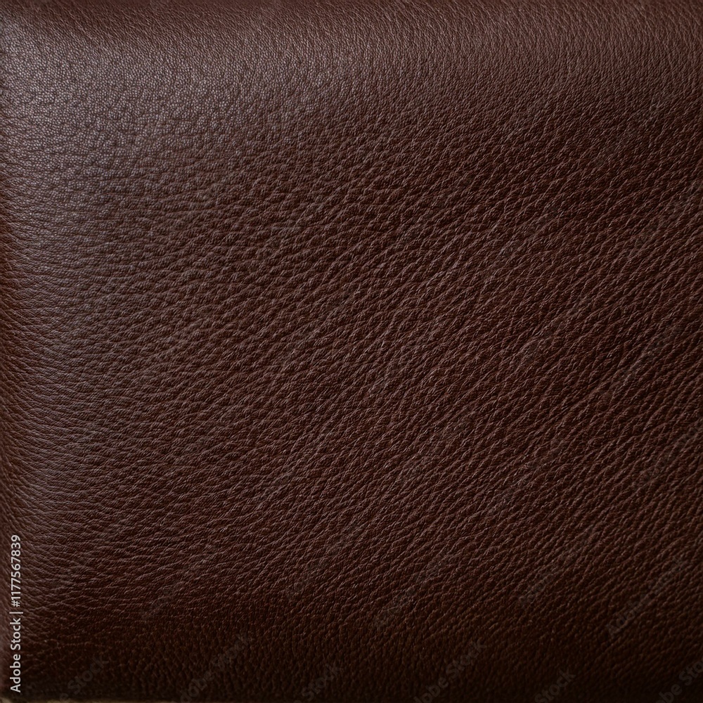 Fototapeta premium Seamless Leather Texture in Rich, Dark Brown Tones with Visible Grains