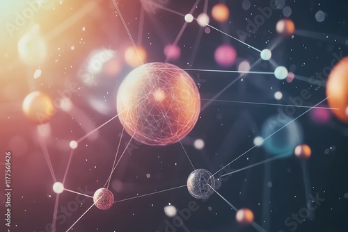 Wallpaper Mural Science and algebra concept, floating mathematical formulas, scientific diagrams, and equations, learning and education theme, modern abstract design Torontodigital.ca