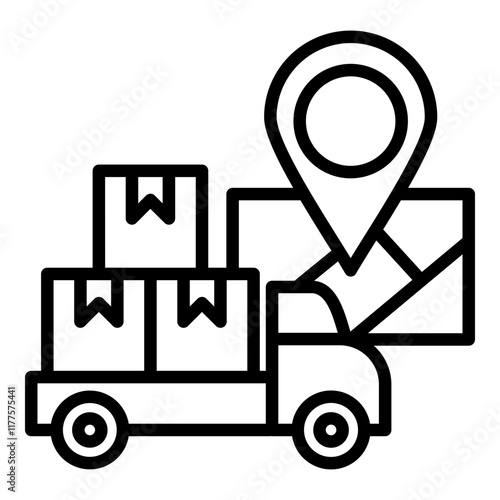 Truck Route Icon